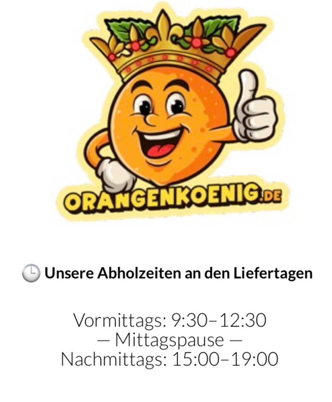 unsere Öffnungszeiten sind geblieben