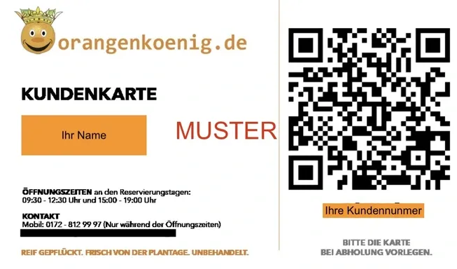 Muster Kundenkarte 